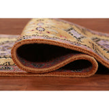 Geometric Viss Indian Runner Rug Hand-Knotted Wool Carpet - 2'7"x 9'10"