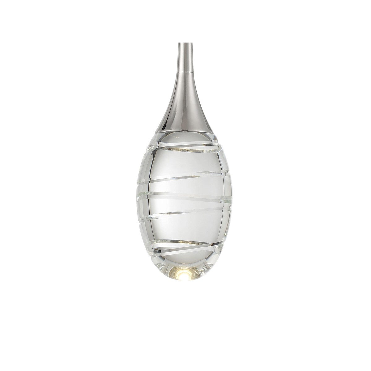 George Kovacs Hail Polished Nickel 1 Light Pendant