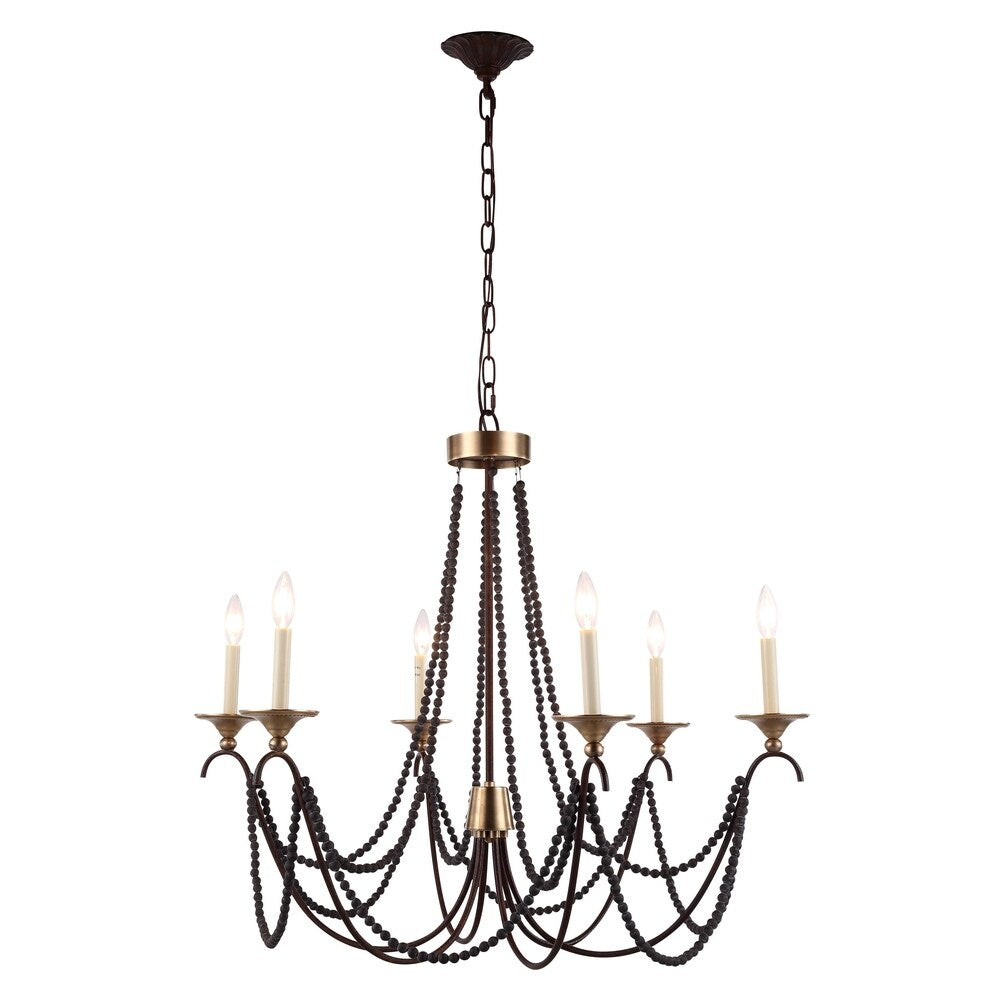 Georgia Collection 1429 Pendant Lamp with Rustic Gold Finish