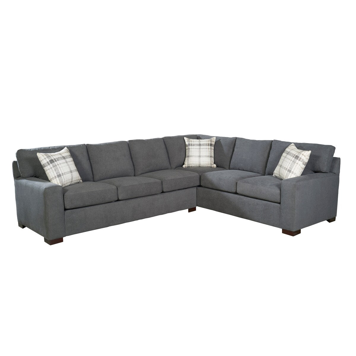 Gerard Grey Sectional Sofa Bed with Queen Gel Memory Foam Mattress