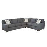 Gerard Grey Sectional Sofa Bed with Queen Gel Memory Foam Mattress