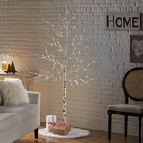 Geromin Lit Artificial Twig Birch Tree White Lights 6' Pre by Christopher Knight Home