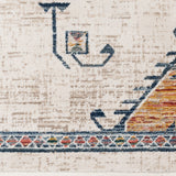 Gertmenian Amiens Moroccan Bohemian Tribal Ivory/Multi-Color Polyester Style Fringe Area Rugs
