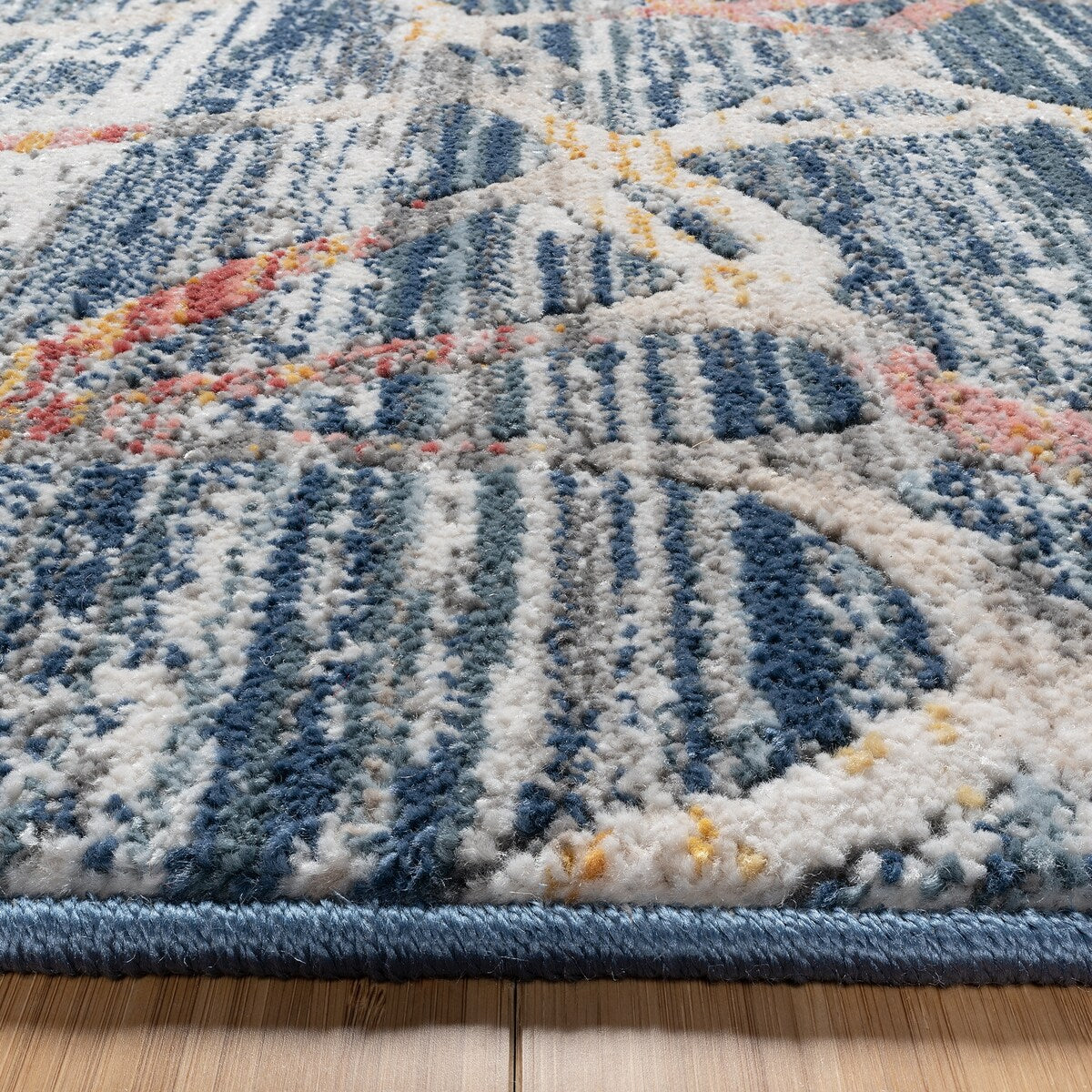 Gertmenian Amiens Salou Navy Modern Abstract Style Area Rugs