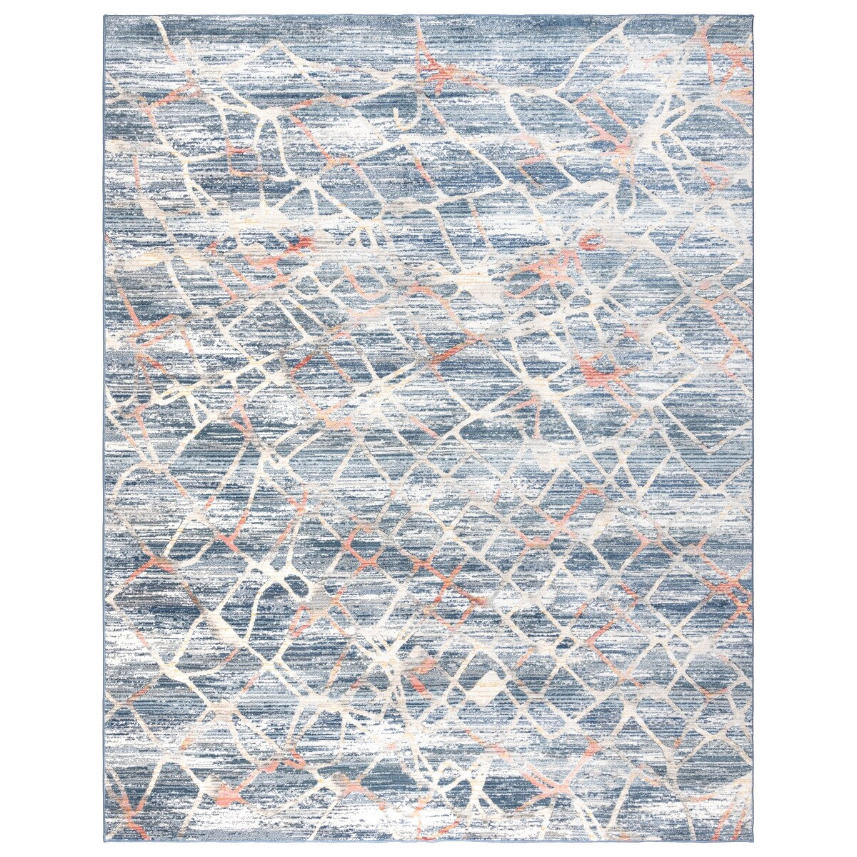 Gertmenian Amiens Salou Navy Modern Abstract Style Area Rugs