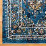 Gertmenian Brea Annet Traditional Oriental Border Blue Area Rug