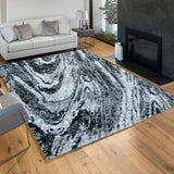 Gertmenian Cali Modern Abstract Thick Soft Deep Plush Shag Area Rug