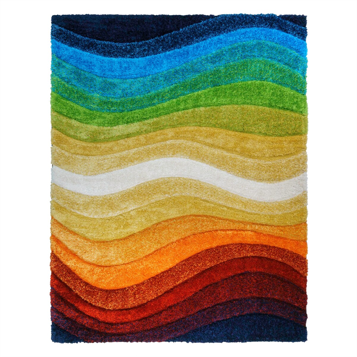 Gertmenian Cali Modern Abstract Thick Soft Deep Plush Shag Area Rug