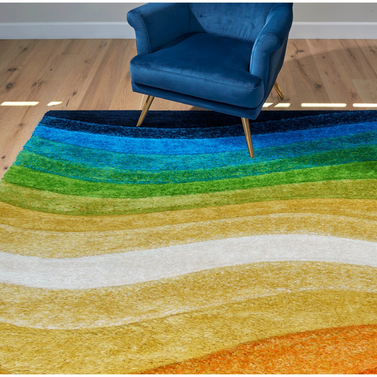 Gertmenian Cali Modern Abstract Thick Soft Deep Plush Shag Area Rug