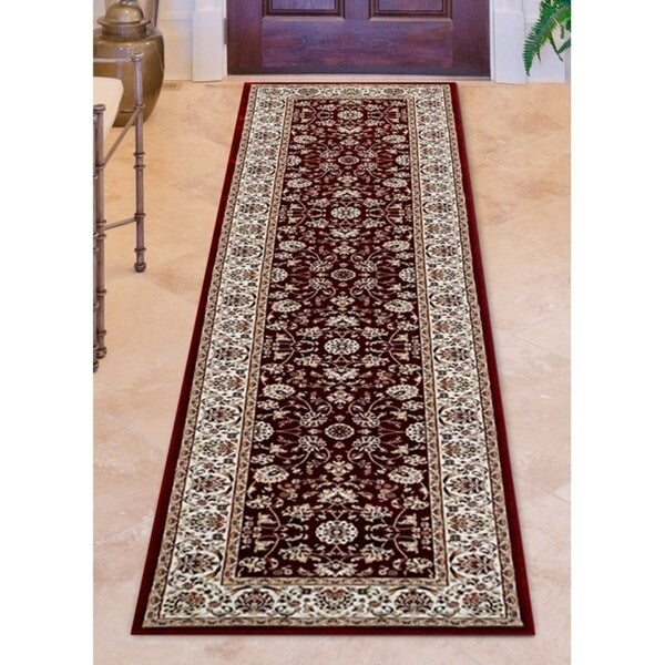 Gertmenian Majestic Cambridge Red Traditional Border Area Rug