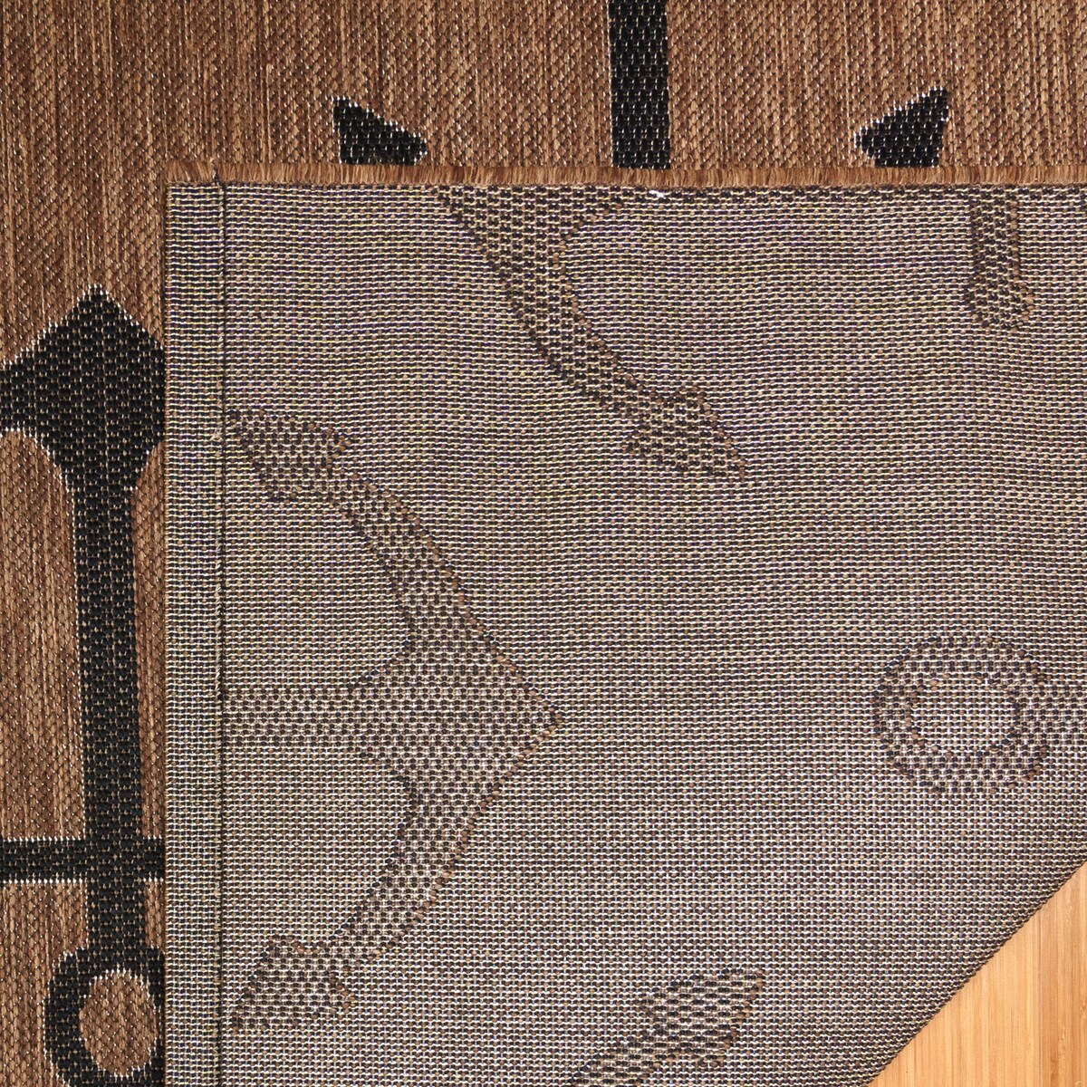 Gertmenian Paseo Maritime Havana Brown Nautical Anchor Indoor/ Outdoor Area Rug