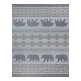 Gertmenian Paseo Orin Ash Grey Rustic Tribal Bear Indoor/ Outdoor Area Rug
