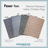 Gertmenian Paseo Powis Black Transitional Indoor/ Outdoor Area Rug