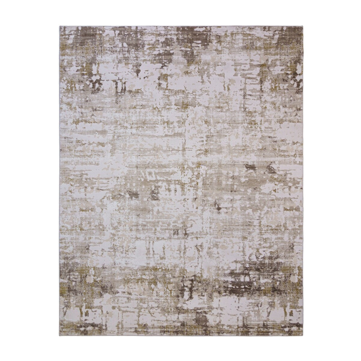 Gertmenian Quattro Alder Beige Polypropylene Modern Abstract Area Rug