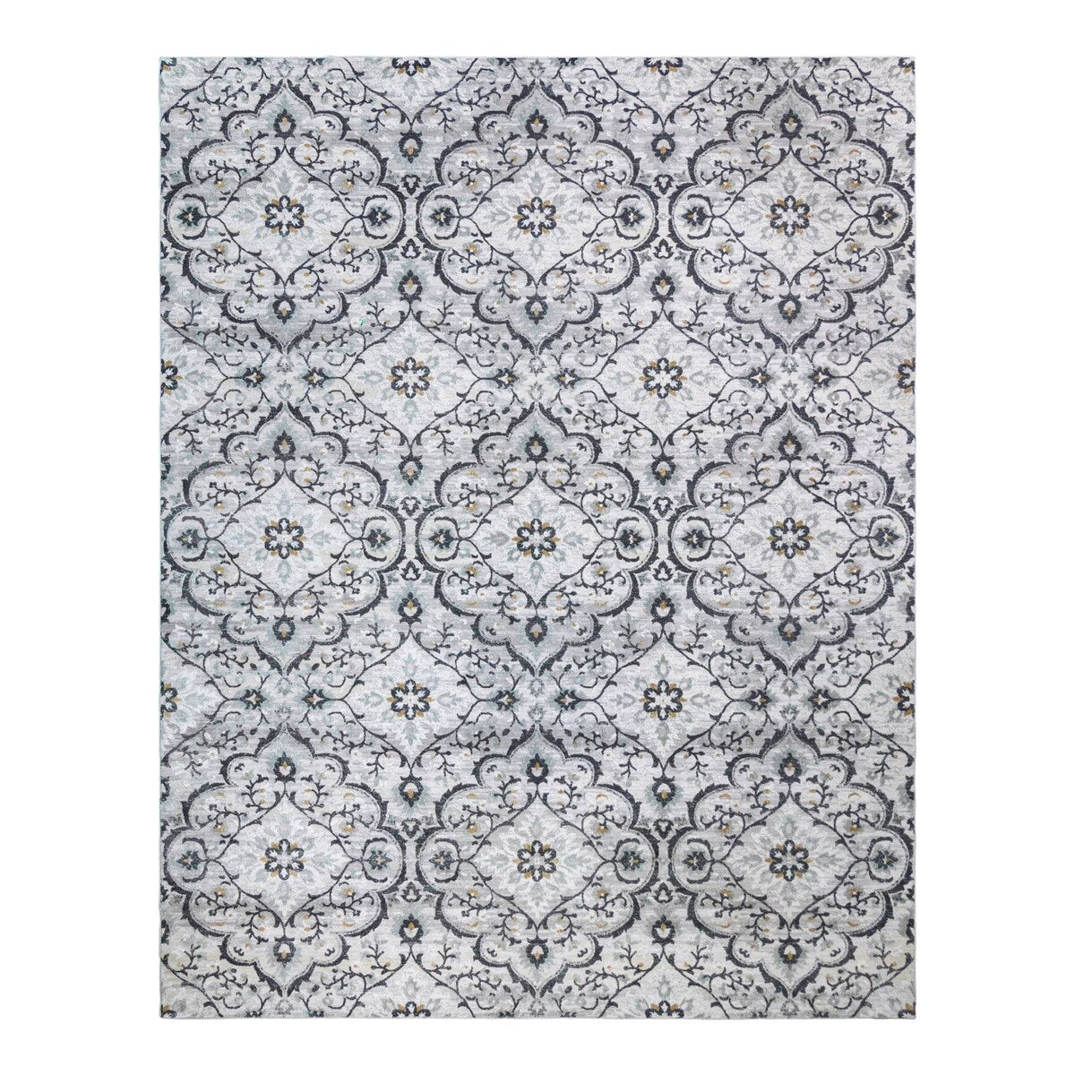 Gertmenian Quattro Tunny Gray Polypropylene Transitional Area Rug