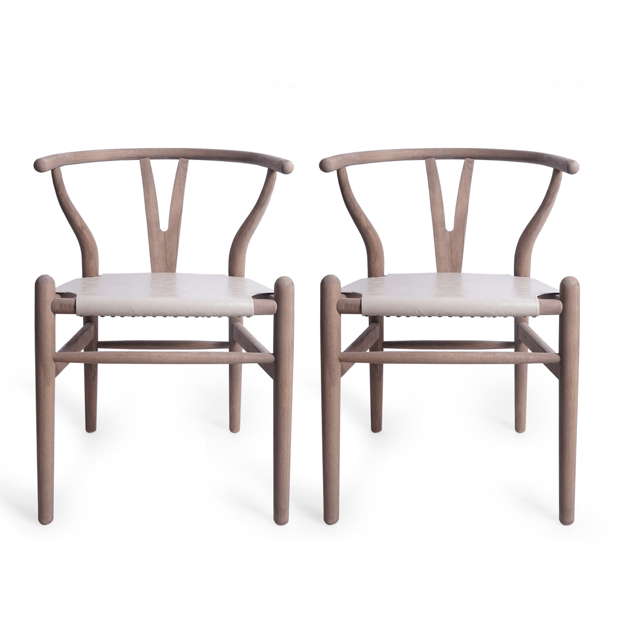 Gessford Ash Wood Dining Chairs (Set of 2) by Christopher Knight Home