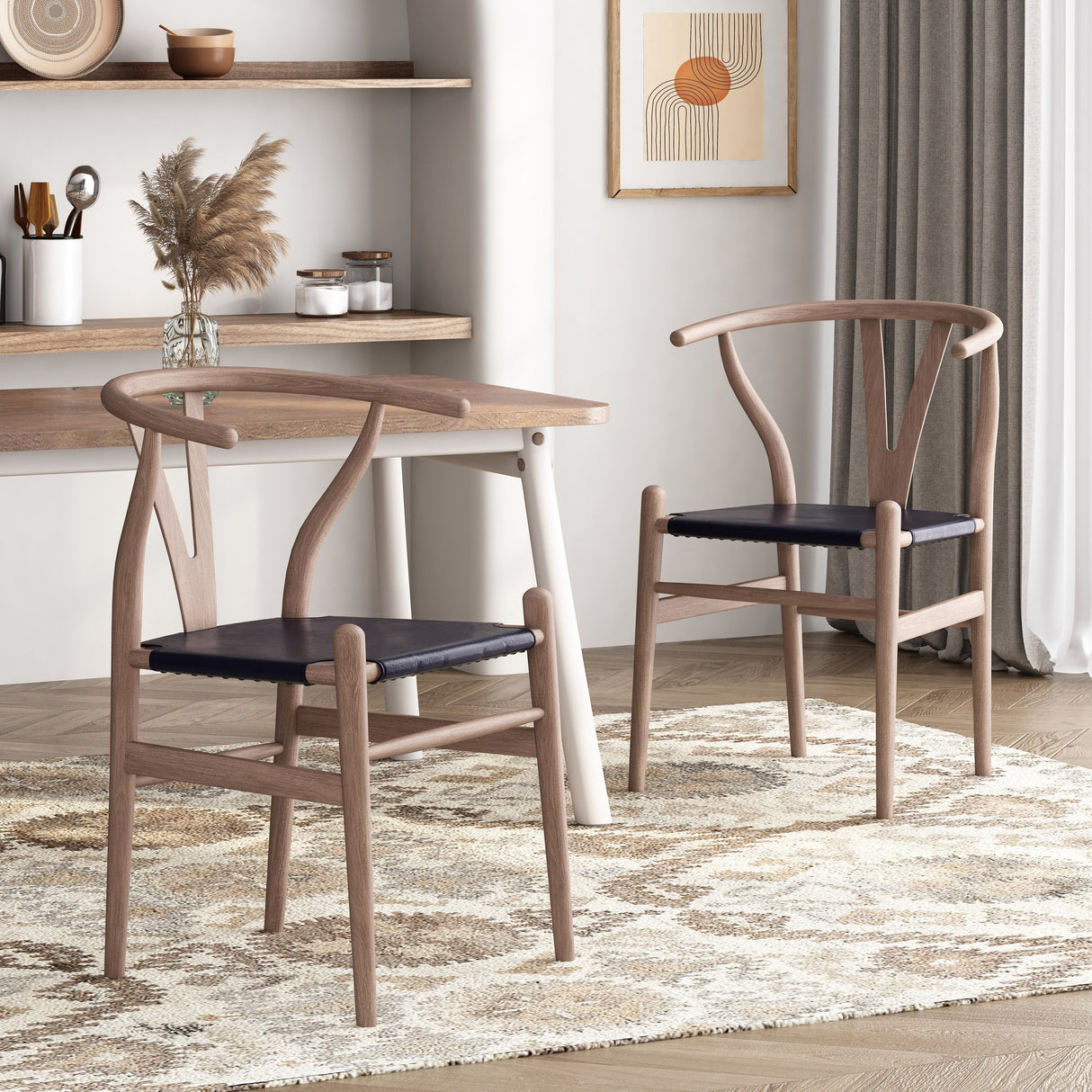 Gessford Ash Wood Dining Chairs (Set of 2) by Christopher Knight Home