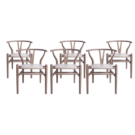 Gessford Ash Wood Dining Chairs (Set of 6) by Christopher Knight Home