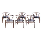 Gessford Ash Wood Dining Chairs (Set of 6) by Christopher Knight Home