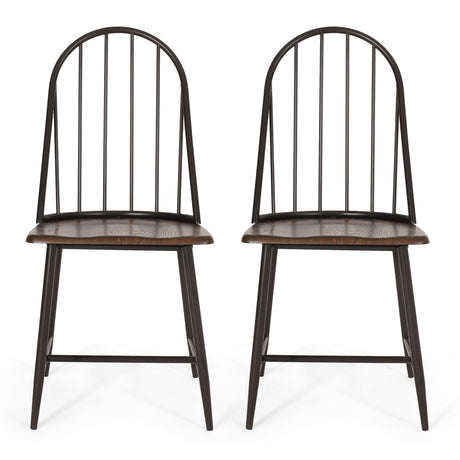 Gessling Farmhouse Spindle Back Dining Chairs (Set of 2) by Christopher Knight Home