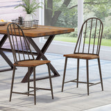 Gessling Farmhouse Spindle Back Dining Chairs (Set of 2) by Christopher Knight Home