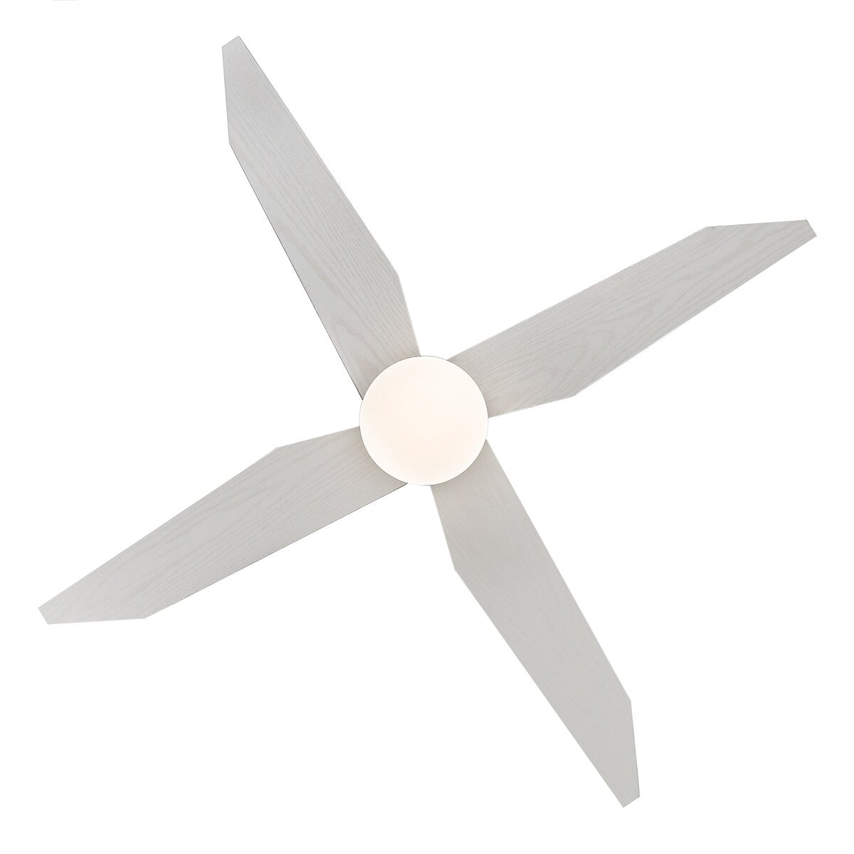 GetLedel 52" 4-Blade Flush Mount LED Ceiling Fan with Remote and Light