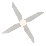 GetLedel 52" 4-Blade Flush Mount LED Ceiling Fan with Remote and Light
