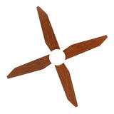 GetLedel 52" 4-Blade Flush Mount LED Ceiling Fan with Remote and Light