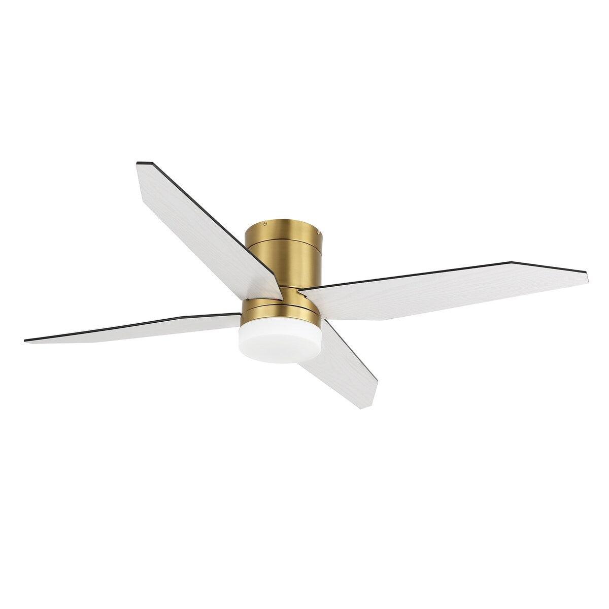 GetLedel 52" 4-Blade Flush Mount LED Ceiling Fan with Remote and Light
