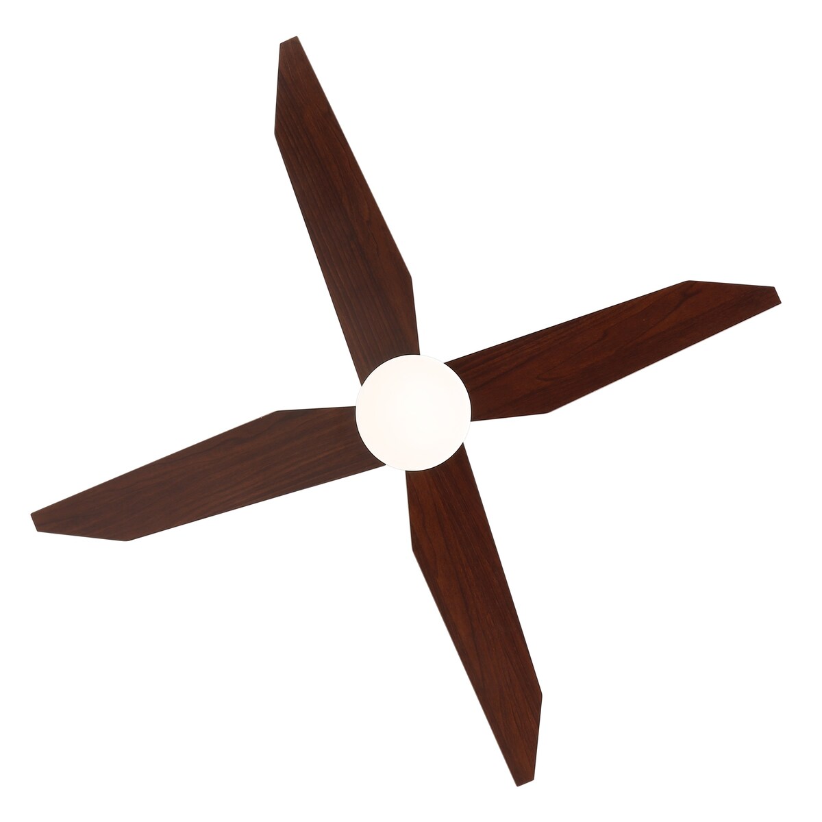 GetLedel 52" 4-Blade Flush Mount LED Ceiling Fan with Remote and Light