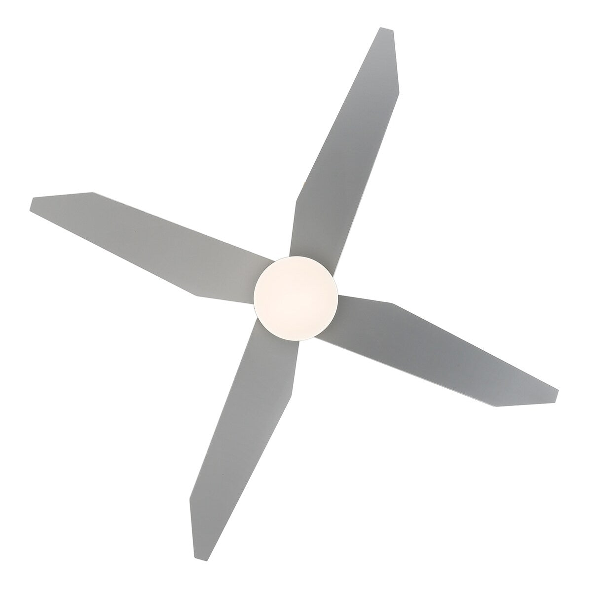 GetLedel 52" 4-Blade Flush Mount LED Ceiling Fan with Remote and Light