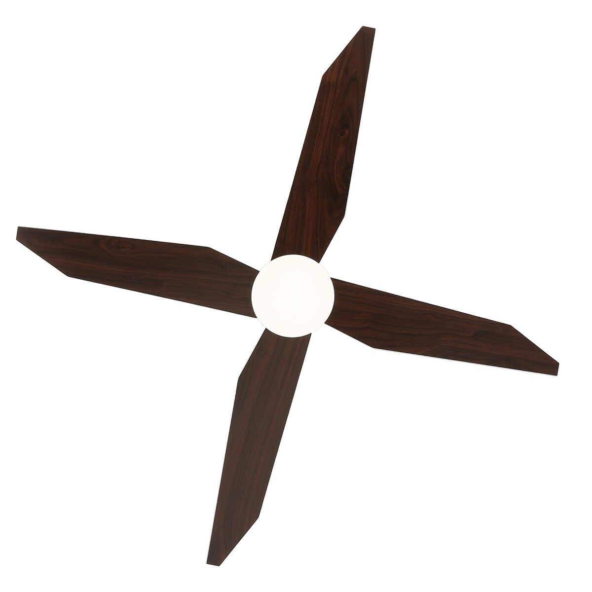 GetLedel 52" 4-Blade Flush Mount LED Ceiling Fan with Remote and Light
