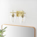 GetLedel 2-Light Vanity Light Sconce with Seeded Glass Shades