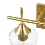 GetLedel 2-Light Vanity Light Sconce with Seeded Glass Shades
