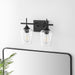 GetLedel 2-Light Vanity Light Sconce with Seeded Glass Shades