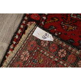 Gharajeh Hand Knotted Vintage Persian Geometric Area Rug - 3'9" x 2'1"