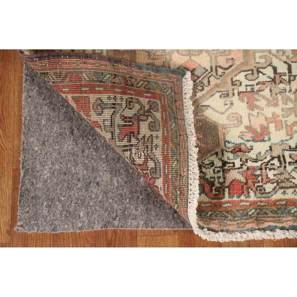 Gharajeh Persian Vintage Runner Rug Hand-Knotted Wool Carpet - 2'4"x 6'4"
