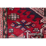 Gharajeh Tribal Geometric Hand-Knotted Wool Persian Oriental Rug - 14'7" x 3'11" Runner