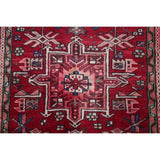 Gharajeh Tribal Geometric Hand-Knotted Wool Persian Oriental Rug - 14'7" x 3'11" Runner