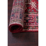 Gharajeh Tribal Geometric Hand-Knotted Wool Persian Oriental Rug - 14'7" x 3'11" Runner