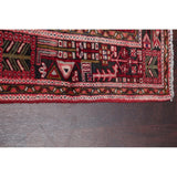 Gharajeh Tribal Geometric Hand-Knotted Wool Persian Oriental Rug - 14'7" x 3'11" Runner