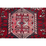Gharajeh Tribal Geometric Hand-Knotted Wool Persian Oriental Rug - 14'7" x 3'11" Runner