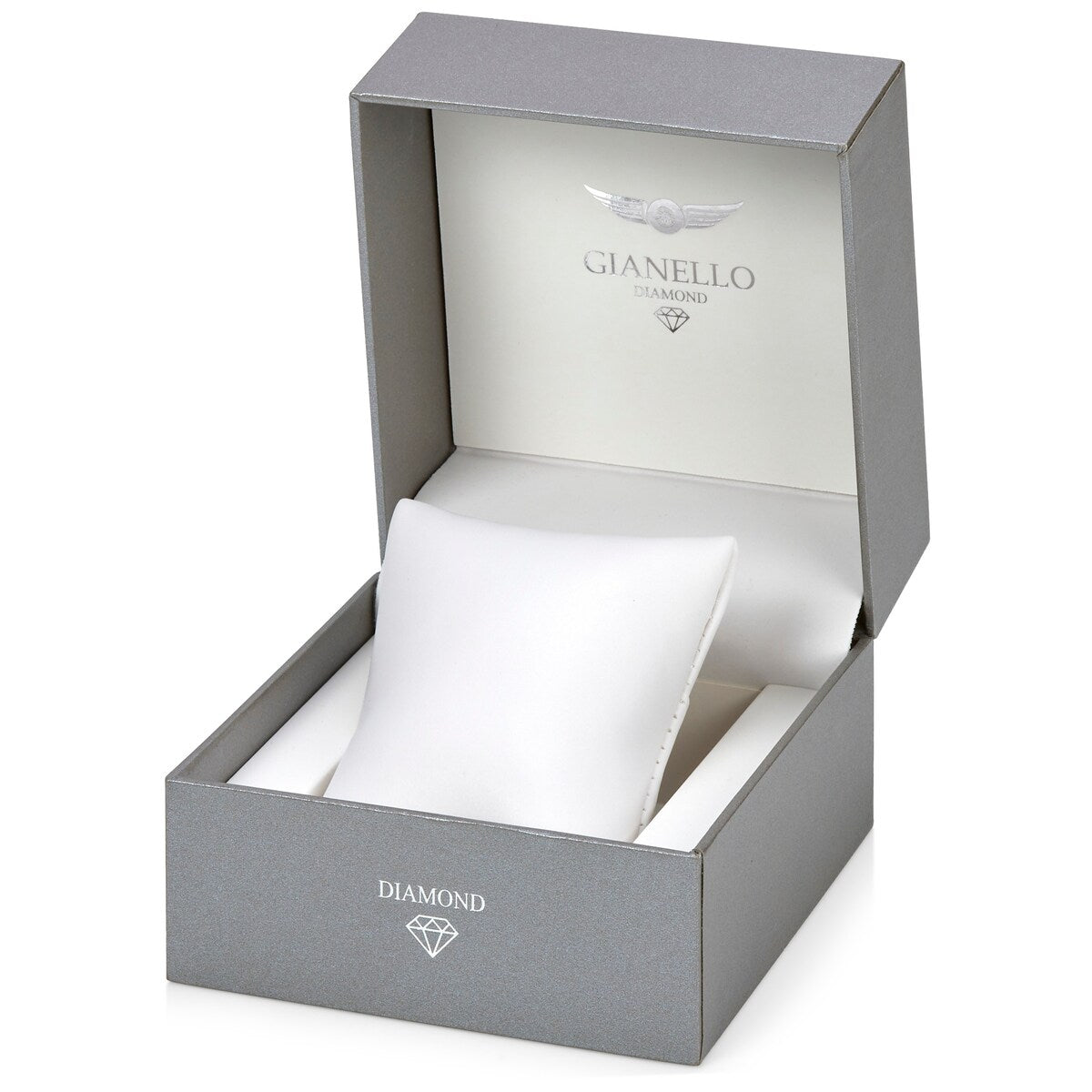 Gianello Genuine Diamond Lumina 28 Tank Link Watch Carat Size 1/10