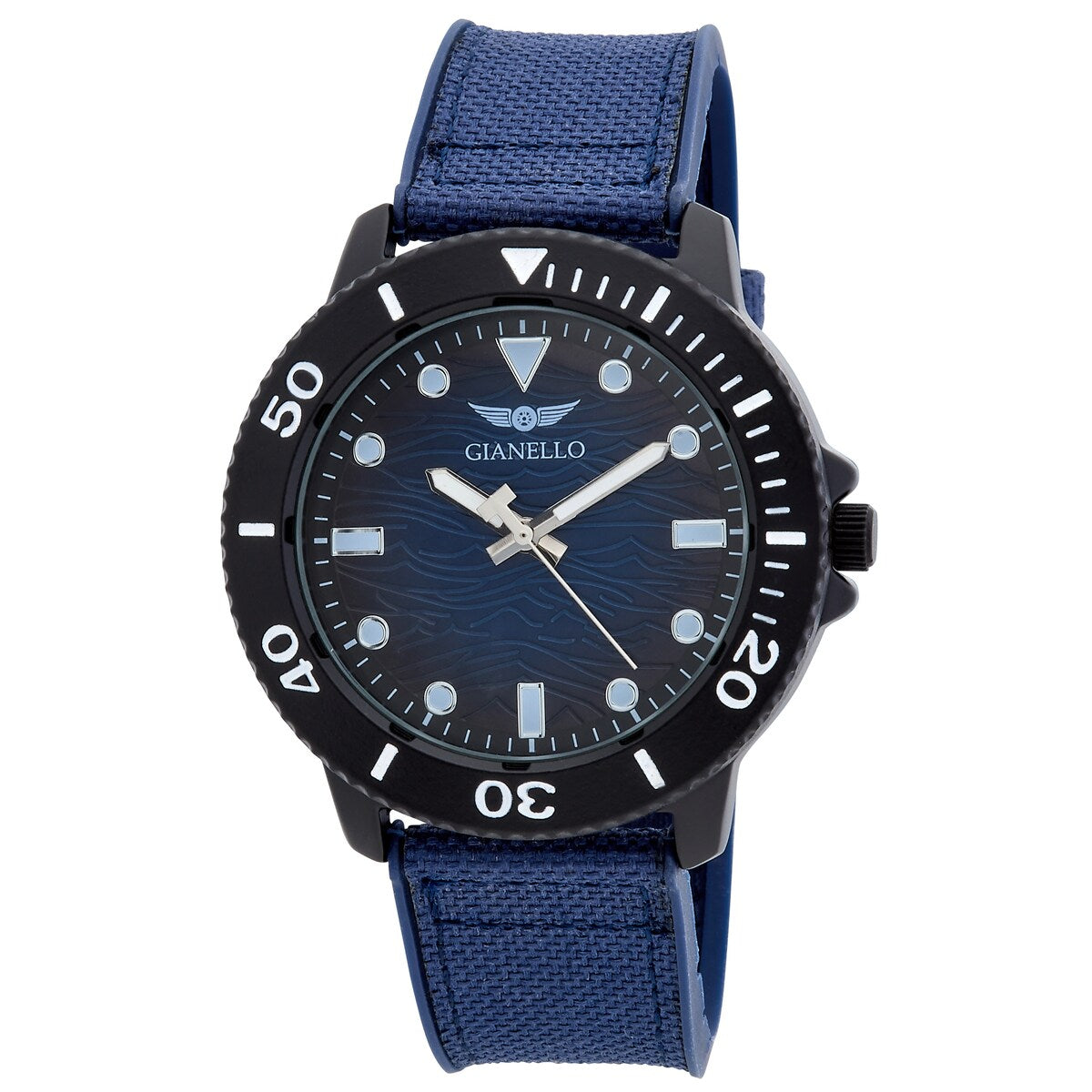 Gianello Men's Jacque 46 Nylon Strap Watch
