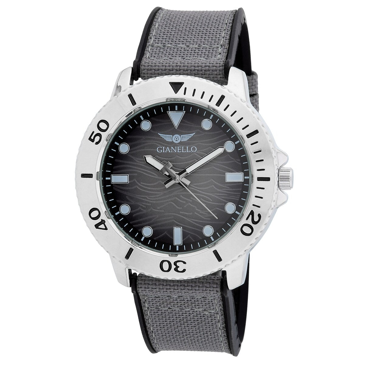 Gianello Men's Jacque 46 Nylon Strap Watch