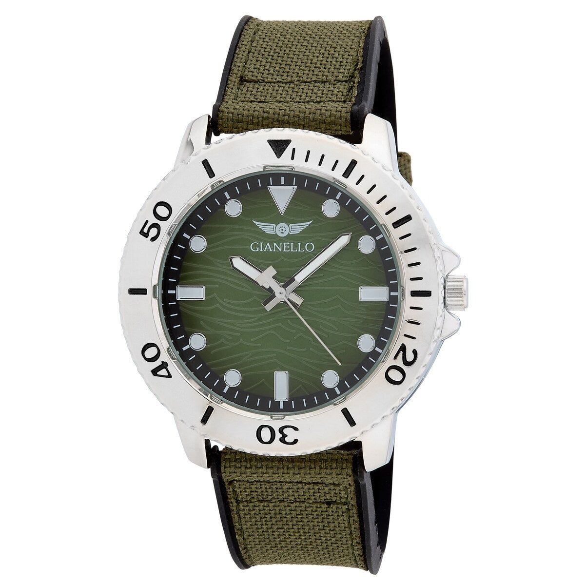 Gianello Men's Jacque 46 Nylon Strap Watch