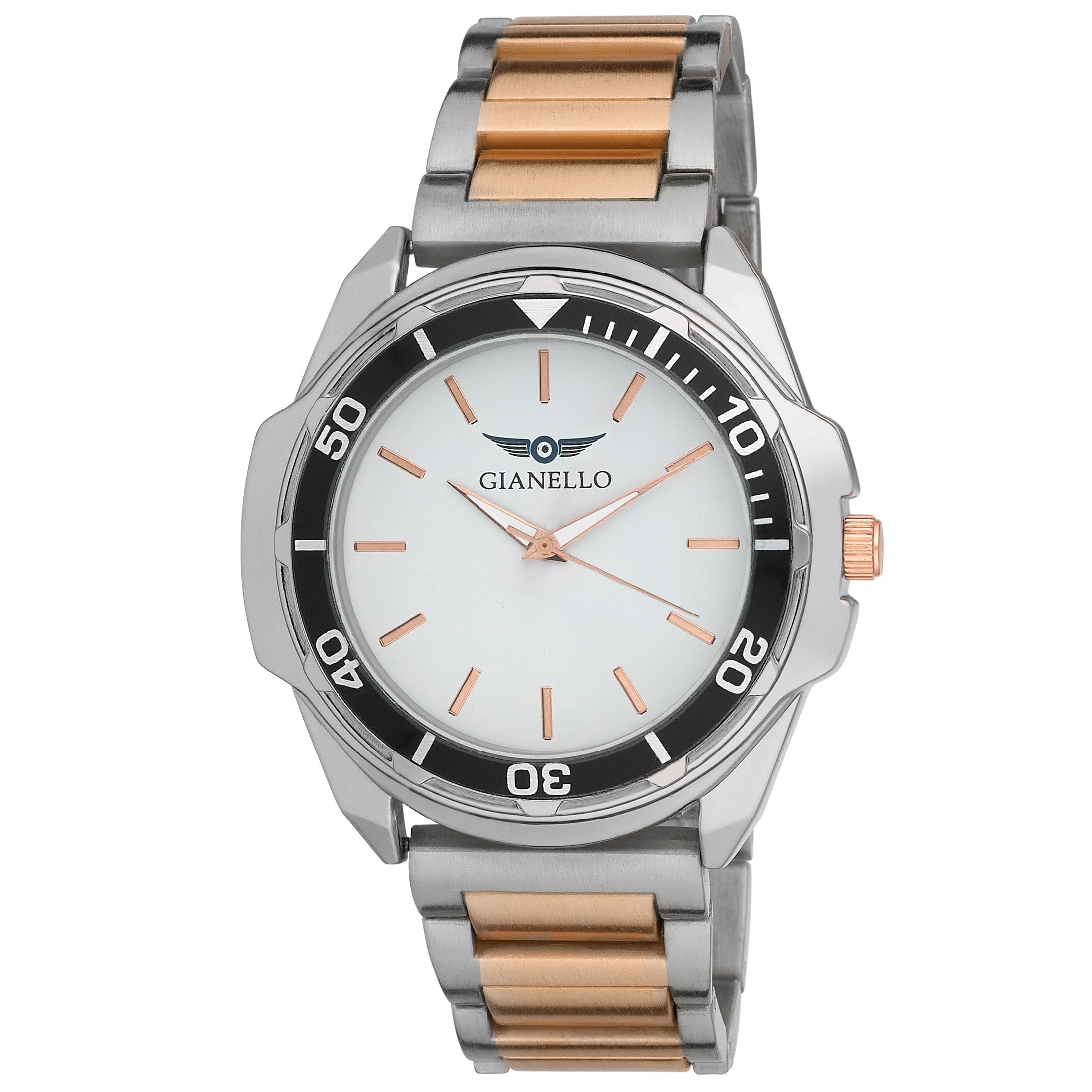 Gianello Square Fusion 42 Square Link Watch – Overstock