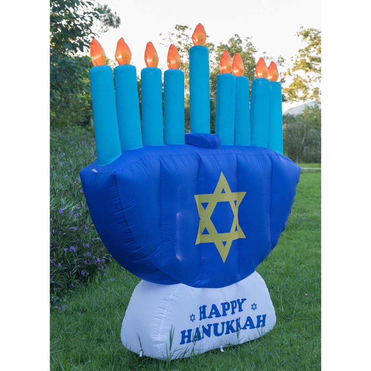 Giant Hanukkah Inflatable Menorah