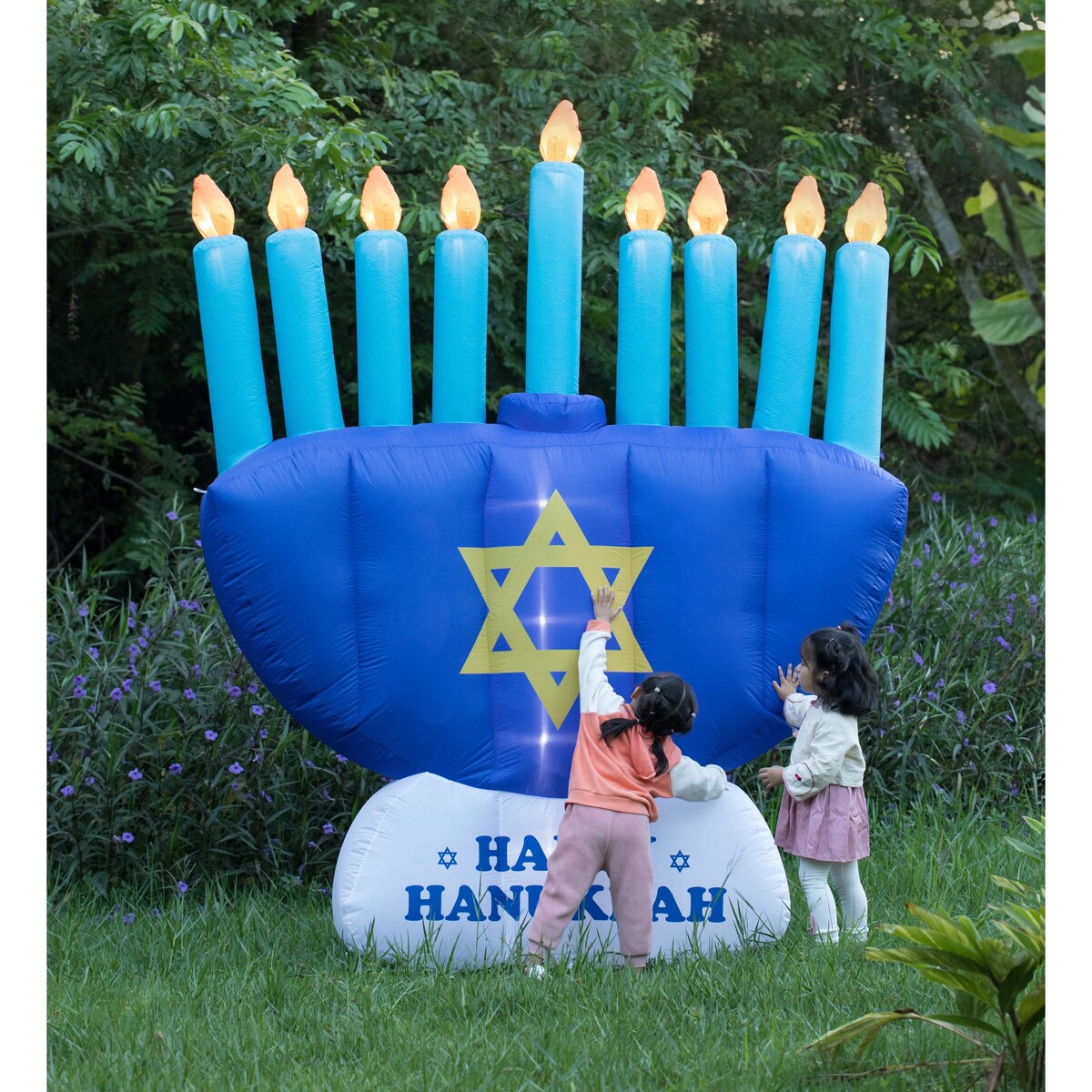 Giant Hanukkah Inflatable Menorah