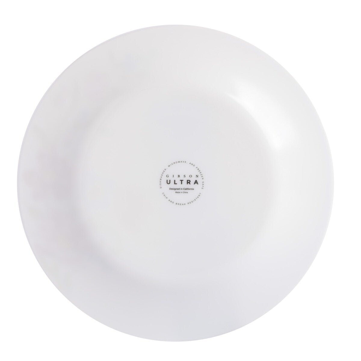 Gibson Home Ultra Round Red Floral 18-Piece Dinnerware Set, Opal Glass